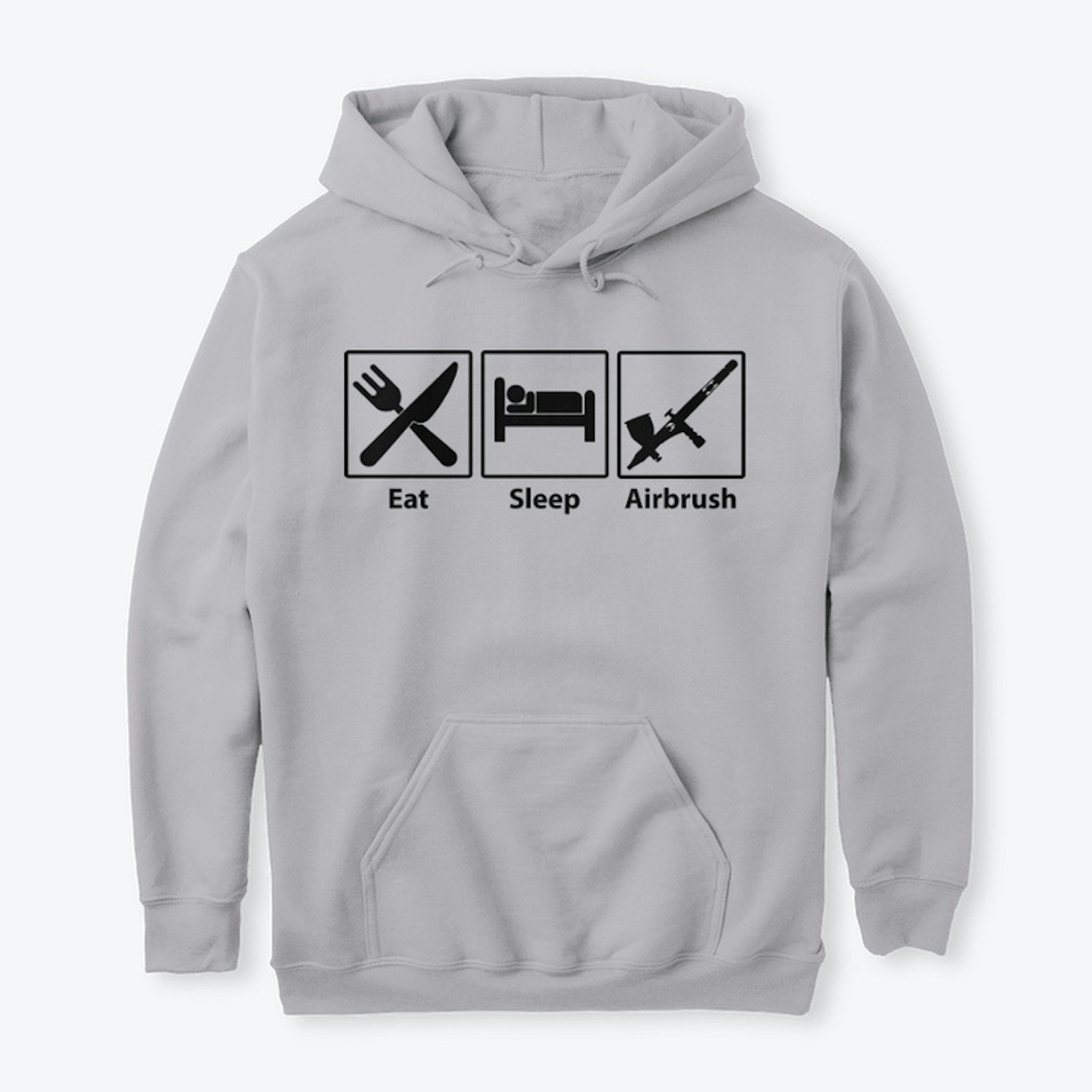 Eat Sleep Airbrush - Black Icons