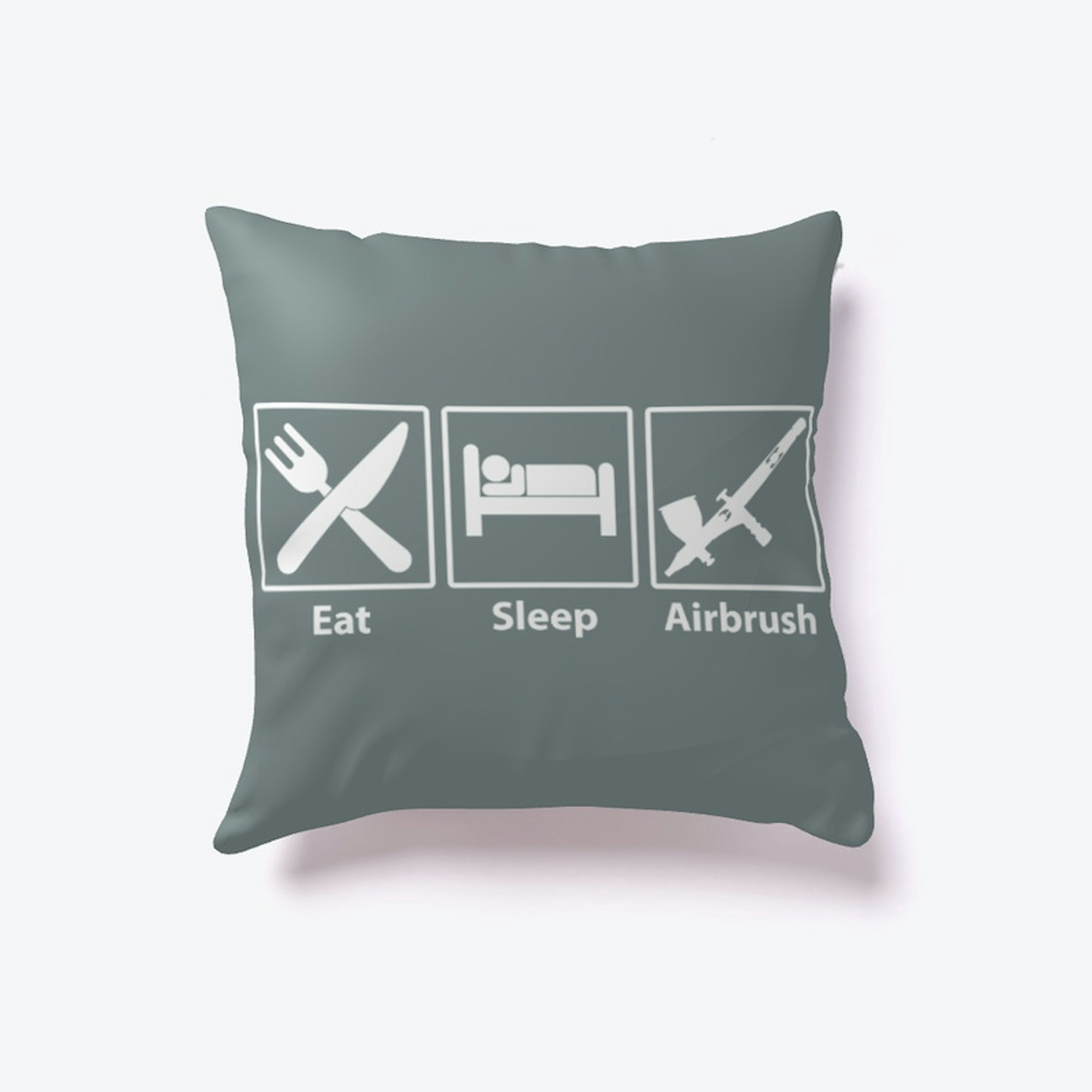 Eat Sleep Airbrush - White Icons